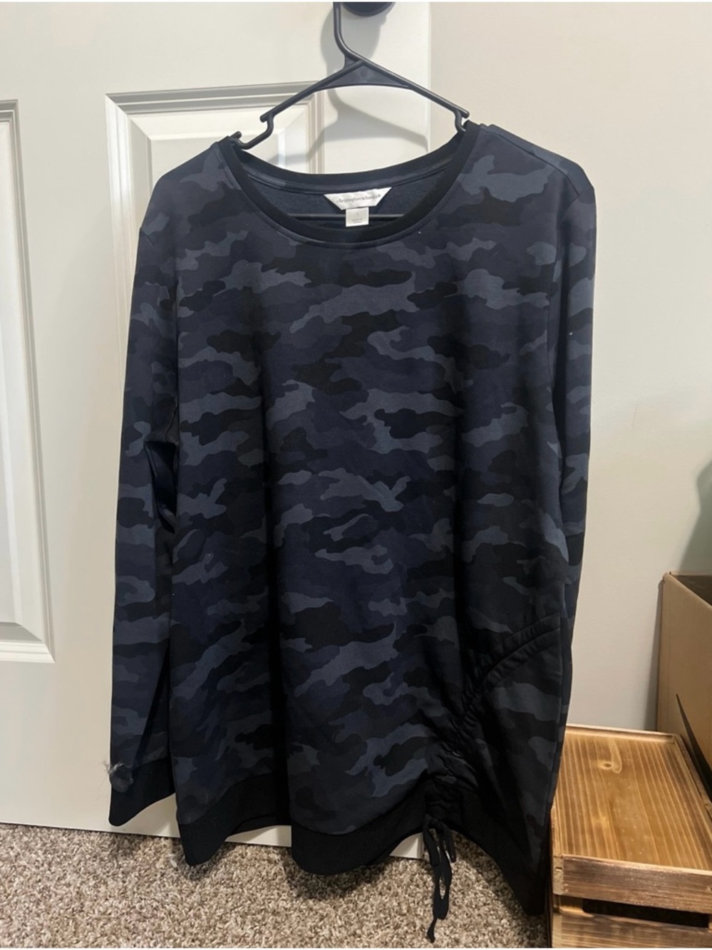 Christopher & Banks Black Crewneck Sweatshirt